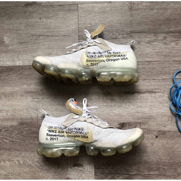 Nike Air VaporMax x OFF-WHITE Part 2 2018 White AA3831-100 Men’s Size 10 - Picture 2 of 7